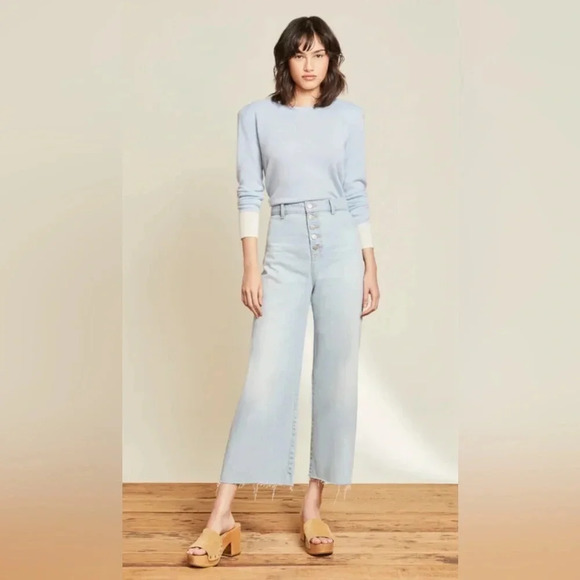 Veronica Beard‎ Ultra High Rise Grand Wide Leg jeans sz 24 - Picture 1 of 7
